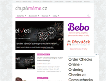 Tablet Screenshot of chytramama.cz